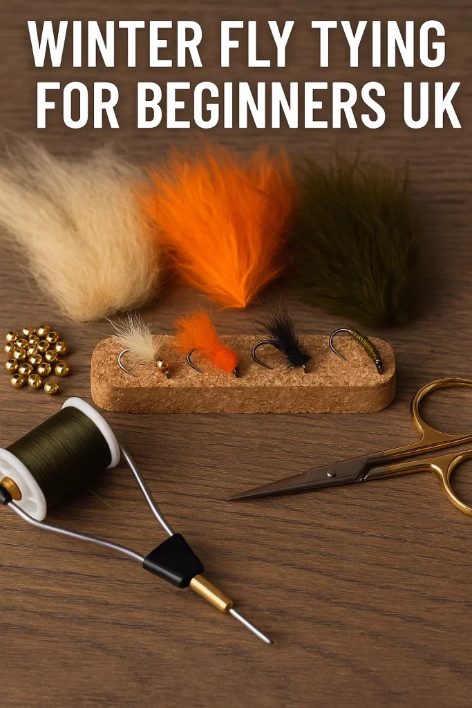 Winter fly tying desk setup UK